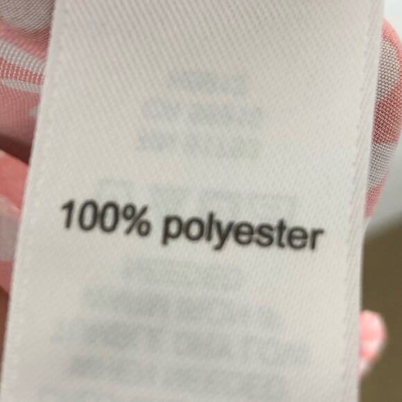 Maurices Pink & White Sheer Polka‎ Dot Blouse Size M - Picture 6 of 6